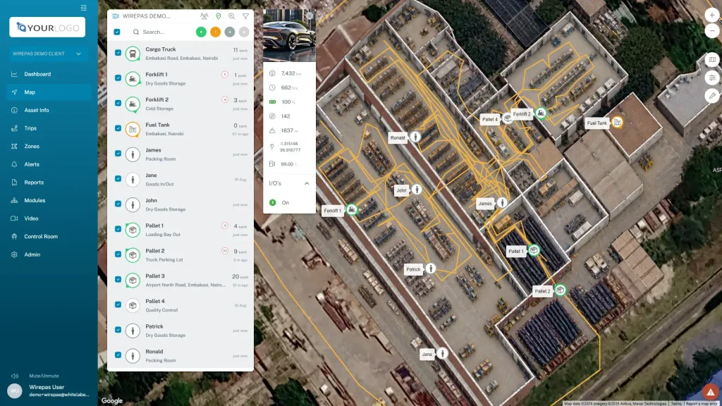 Indoor tracking with Teltonika mesh technology